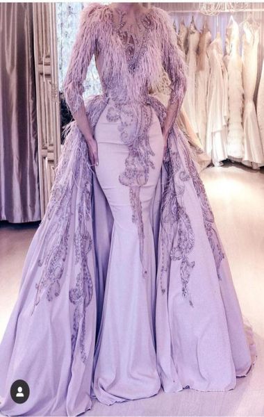 lavender mermaid prom dress with detachable train 2019 feather evening gowns long sleeve overskirts beads embroidery formal plus s7695636, Black
lavender mermaid prom dress with detachable train 2019 feather evening gowns long sleeve overskirts beads embroidery formal plus s7695636, Black