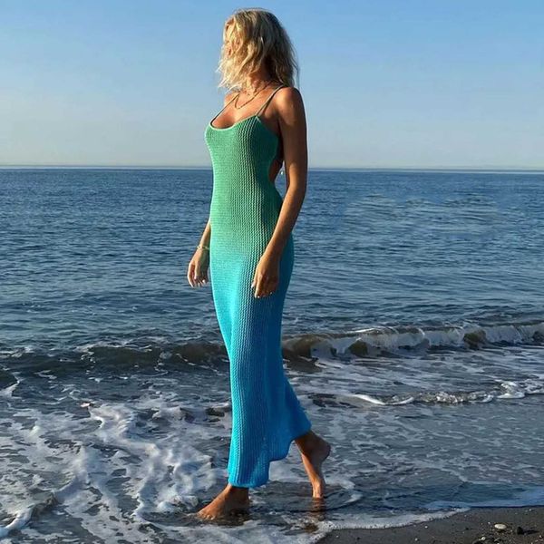 crochet cover up beach dress women sleeveless long dress beachwear see through knitted maxi dresses backless bodycon party dress, Black;gray
crochet cover up beach dress women sleeveless long dress beachwear see through knitted maxi dresses backless bodycon party dress, Black;gray