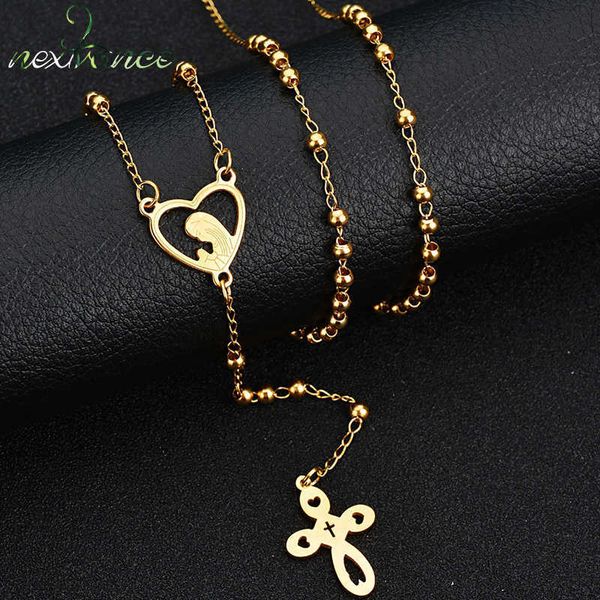 pendant necklaces nextvance stainless steel blessed virgin mary cross heart necklaces amulet pendant bead chain women jewelry bijoux wholesa, Silver
pendant necklaces nextvance stainless steel blessed virgin mary cross heart necklaces amulet pendant bead chain women jewelry bijoux wholesa, Silver