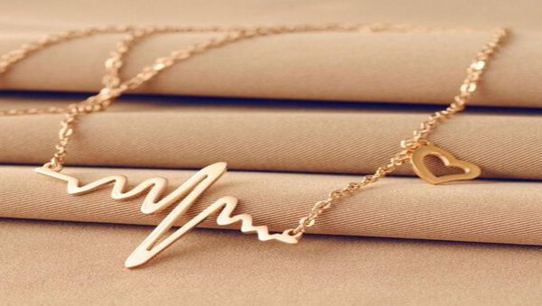 silvergoldrose gold pick colour ekg heart beat necklace heartbeat rhythm with dangling heart stainless steel1690819, Silver
silvergoldrose gold pick colour ekg heart beat necklace heartbeat rhythm with dangling heart stainless steel1690819, Silver