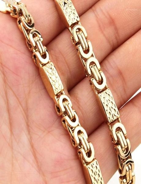 6mm gold color flat byzantine greek pattern link mens chain necklace stainless steel whole gift jewelry chains2126647, Silver
6mm gold color flat byzantine greek pattern link mens chain necklace stainless steel whole gift jewelry chains2126647, Silver