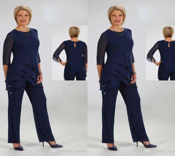 2020 ursula mother of the bride pant suits chiffon dark navy ruffles wedding guest dress plus size women formal outfit8845907, Black;red
2020 ursula mother of the bride pant suits chiffon dark navy ruffles wedding guest dress plus size women formal outfit8845907, Black;red