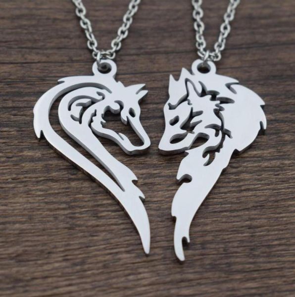 1pcs two wolves necklace making a heart his and her wolf pendants for couples2408468, Silver
1pcs two wolves necklace making a heart his and her wolf pendants for couples2408468, Silver