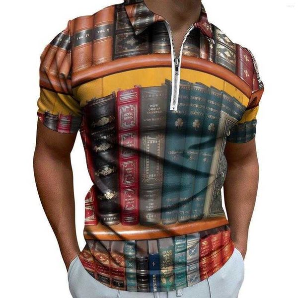 men's polos books library polo shirts bookshelf print casual shirt summer streetwear mens short sleeve turn-down collar design t-shirts, White;black
men's polos books library polo shirts bookshelf print casual shirt summer streetwear mens short sleeve turn-down collar design t-shirts, White;black