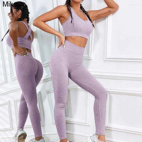 mikaro active sets yoga set gym clothing women outfits seamless fitness high waist leggings for women elastic workout suit jogging sportswe
mikaro active sets yoga set gym clothing women outfits seamless fitness high waist leggings for women elastic workout suit jogging sportswe
