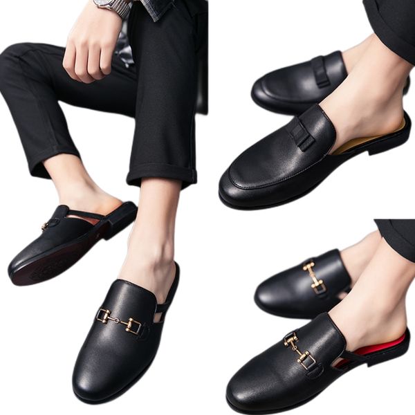 new black men sandals slippers business pu leather handmade men dress shoes size 38-44 ing
new black men sandals slippers business pu leather handmade men dress shoes size 38-44 ing
