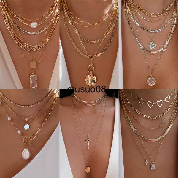 pendant necklaces bls- bohemia gold color multiple styles necklace for women trendy multi-layer crystal pendant necklaces set jewelry gifts, Silver
pendant necklaces bls- bohemia gold color multiple styles necklace for women trendy multi-layer crystal pendant necklaces set jewelry gifts, Silver