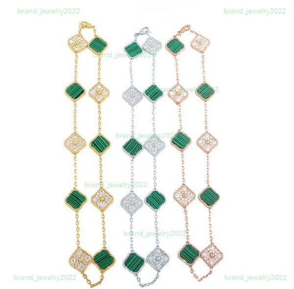 luxury 10 flower crystal choker classic fourleaf clover necklace designer jewelry natural stone 18k gold plated neck1327036, Golden;silver
luxury 10 flower crystal choker classic fourleaf clover necklace designer jewelry natural stone 18k gold plated neck1327036, Golden;silver