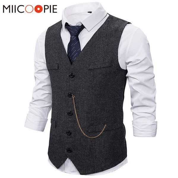 blazers formal mens suit vest 2020 new casual chain solid color business tweed vest gilet homme costume waistcoat for wedding groomsmen, White;black
blazers formal mens suit vest 2020 new casual chain solid color business tweed vest gilet homme costume waistcoat for wedding groomsmen, White;black