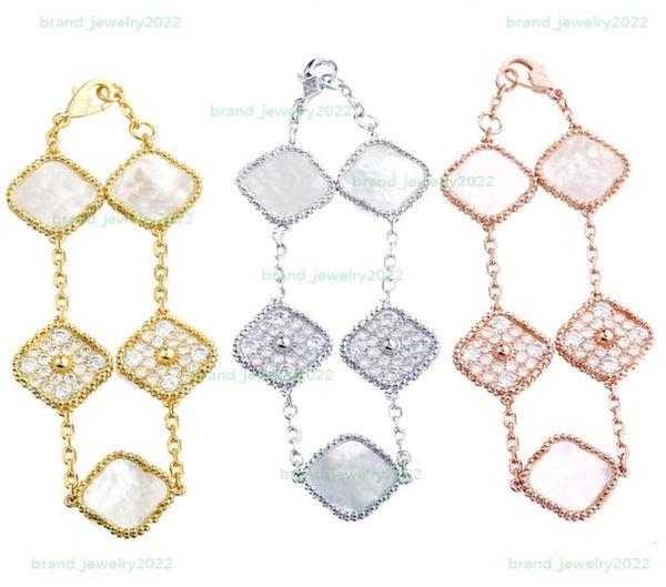 luxury crystal charm bracelet for women fashion classic fourleaf clover bracelet designer highend electroplating 18k gold jewelr1460130, Golden;silver
luxury crystal charm bracelet for women fashion classic fourleaf clover bracelet designer highend electroplating 18k gold jewelr1460130, Golden;silver