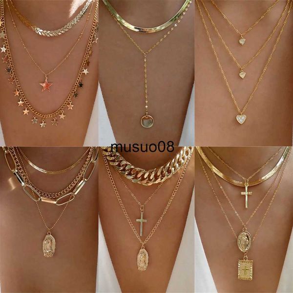 pendant necklaces bls- fashion gold color heart-shaped necklace for women trendy multi-layer pendant necklaces set jewelry gifts j230601, Silver
pendant necklaces bls- fashion gold color heart-shaped necklace for women trendy multi-layer pendant necklaces set jewelry gifts j230601, Silver