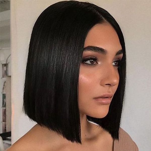 250 density human hair wig 13x6 brazilian straight short bob wig lace front human 5x5 lace closure wig for black women, Black;brown
250 density human hair wig 13x6 brazilian straight short bob wig lace front human 5x5 lace closure wig for black women, Black;brown