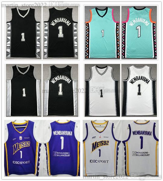 100% stitched 1 victor wembanyama basketball jerseys black white college sports shirts embroidrery
100% stitched 1 victor wembanyama basketball jerseys black white college sports shirts embroidrery