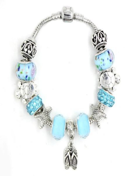 new european style lampwork murano bead sealife ocean beach starfish turtle flip flop charm bead bracelets for women jewelry bijou2572850, Golden;silver
new european style lampwork murano bead sealife ocean beach starfish turtle flip flop charm bead bracelets for women jewelry bijou2572850, Golden;silver