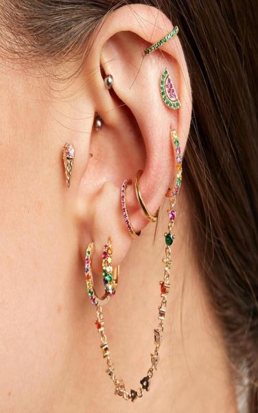 double piercing 2 hole earring jewelry gorgeous long cz tassel chain link small huggie hoop earrings fashion2656799, Golden;silver
double piercing 2 hole earring jewelry gorgeous long cz tassel chain link small huggie hoop earrings fashion2656799, Golden;silver
