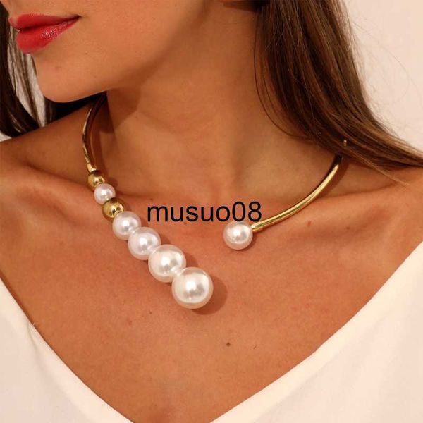 pendant necklaces exaggerated pearl necklace for women simple versatile golden bead opening collar exquisite clavicle korean fashion jewelry, Silver
pendant necklaces exaggerated pearl necklace for women simple versatile golden bead opening collar exquisite clavicle korean fashion jewelry, Silver
