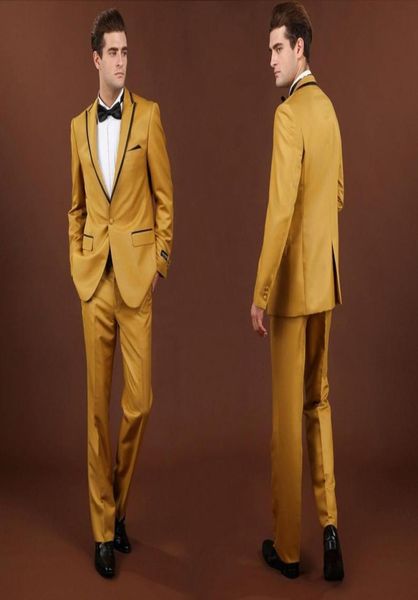 center vent groom tuxedos gold man suit peak lapel wedding groomsmanmen039s suits bridegroom custom made jacketpants b7829503, Black;gray
center vent groom tuxedos gold man suit peak lapel wedding groomsmanmen039s suits bridegroom custom made jacketpants b7829503, Black;gray