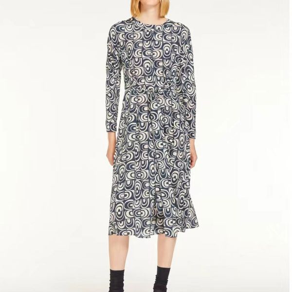2023 women dresses designer dress women lace up print 3/4 sleeve dress women clothing, Black;gray
2023 women dresses designer dress women lace up print 3/4 sleeve dress women clothing, Black;gray