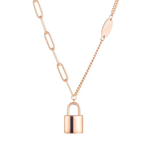 new ins fashion simple popular stylish necklace designer titanium stainless steel lock pendant necklace for women girls gold silve3320057, Silver
new ins fashion simple popular stylish necklace designer titanium stainless steel lock pendant necklace for women girls gold silve3320057, Silver