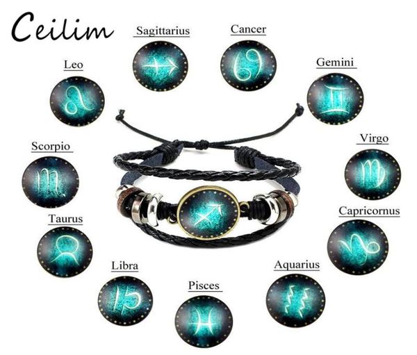 new fashion jewelry design twelve constellations leather bracelets retro handwoven beads diy zodiac bracelet for women men gift7460093, Black
new fashion jewelry design twelve constellations leather bracelets retro handwoven beads diy zodiac bracelet for women men gift7460093, Black