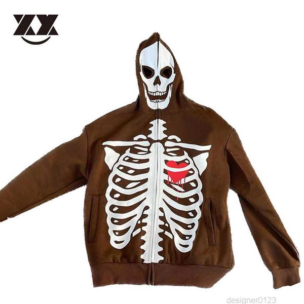 skeleton print oversized zip up hoodies men harajuku streetwear hip hop skull gothic hooded jackets autumn winter outwear unisex, Black
skeleton print oversized zip up hoodies men harajuku streetwear hip hop skull gothic hooded jackets autumn winter outwear unisex, Black