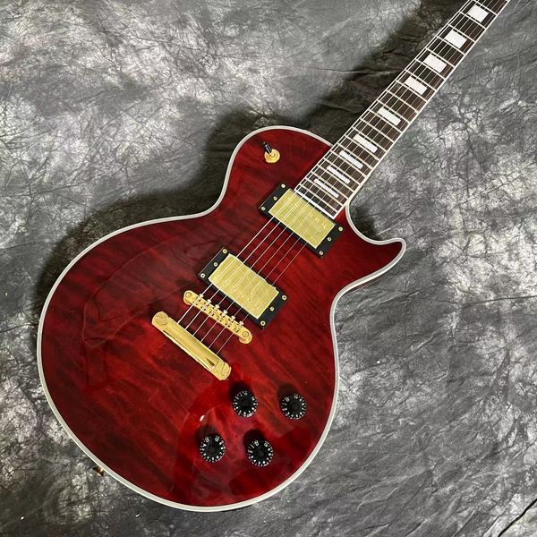 electric guitar red color tiger flame 6 stings guitar rosewood fingerboard golden hardware
electric guitar red color tiger flame 6 stings guitar rosewood fingerboard golden hardware