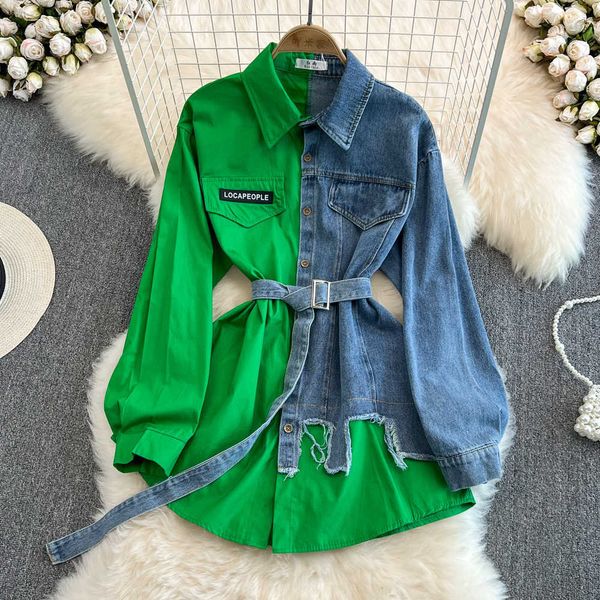 fashion spring summer designer women graphic shirts patchwork casual one piece clothes long sleeve denim clothing lady blouses c, White
fashion spring summer designer women graphic shirts patchwork casual one piece clothes long sleeve denim clothing lady blouses c, White