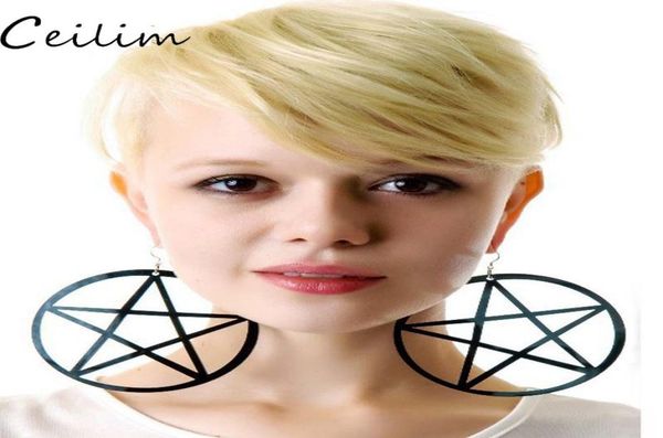 big black pentagram hanging earrings women aros colgantes bijoux classic large earrings jewelry design whole9521927, Silver
big black pentagram hanging earrings women aros colgantes bijoux classic large earrings jewelry design whole9521927, Silver