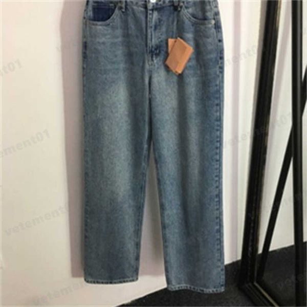 jeans for women designer luxury womens clothes colour blocked pocket high waist wide leg denim trousers lettering embroidery street fashion, Blue
jeans for women designer luxury womens clothes colour blocked pocket high waist wide leg denim trousers lettering embroidery street fashion, Blue