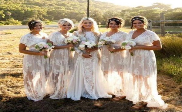 2021bohemain lace bridesmaid dress vneck short sleeve empire floorlength tulle applique illusion custom made beach bridesm8248812, White;pink
2021bohemain lace bridesmaid dress vneck short sleeve empire floorlength tulle applique illusion custom made beach bridesm8248812, White;pink