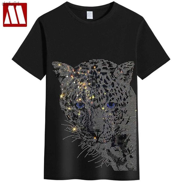 selling male leopard print diamond t-shirt short-sleeved streetwear casual fashion design slim brand men and women t shirts l230520, White;black
selling male leopard print diamond t-shirt short-sleeved streetwear casual fashion design slim brand men and women t shirts l230520, White;black