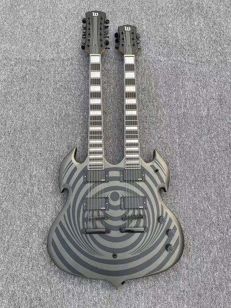 new custom double necks electric guitar 12-6 strings guitarra rosewood fingerboard
new custom double necks electric guitar 12-6 strings guitarra rosewood fingerboard