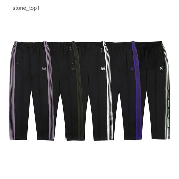 designer the correct version of needles track embroidered butterfly pants black and white side striped trousers men's women's spor
designer the correct version of needles track embroidered butterfly pants black and white side striped trousers men's women's spor