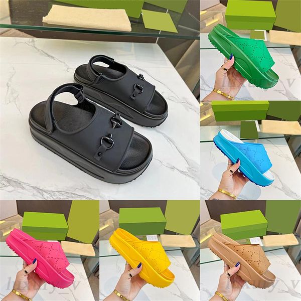 designer platform slippers perforated sandals thick bottom beach rubber slippers summer eva thick soled miami slides women sandals, Black
designer platform slippers perforated sandals thick bottom beach rubber slippers summer eva thick soled miami slides women sandals, Black