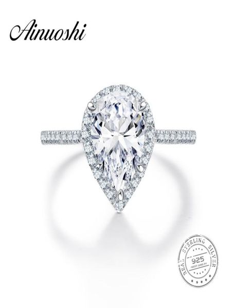 ainuoshi 2 carat classic pear cut engagement ring 925 sterling silver aneis feminino jewelry wedding pave setting nscd halo ring y1971912, Slivery;golden
ainuoshi 2 carat classic pear cut engagement ring 925 sterling silver aneis feminino jewelry wedding pave setting nscd halo ring y1971912, Slivery;golden
