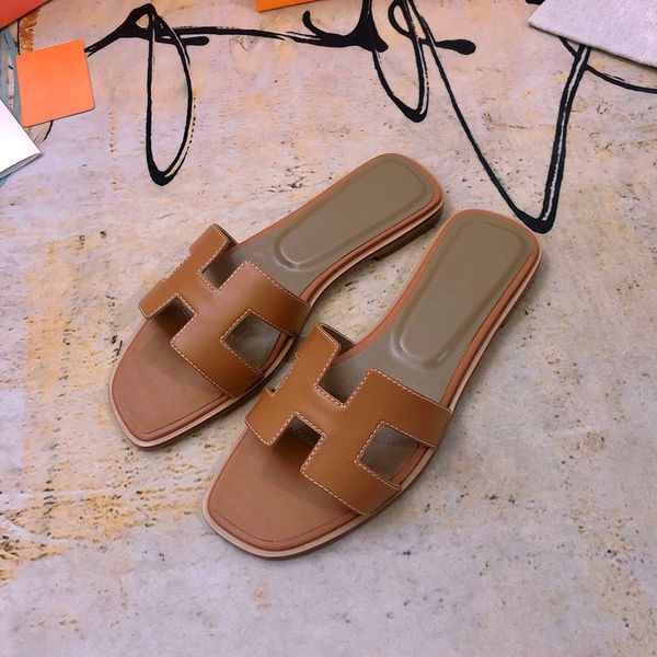 women sandals classical lady slides slippers original 1:1 quality scuffs flat for summer genuine leather solid pure handmade shoes well gift, Black
women sandals classical lady slides slippers original 1:1 quality scuffs flat for summer genuine leather solid pure handmade shoes well gift, Black