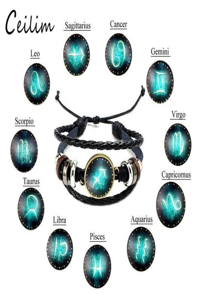 new fashion jewelry design twelve constellations leather bracelets retro handwoven beads diy zodiac bracelet for women men gift2297601, Black
new fashion jewelry design twelve constellations leather bracelets retro handwoven beads diy zodiac bracelet for women men gift2297601, Black