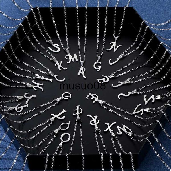 pendant necklaces simple stainless steel a-z letters necklace 26 alphabet initials charm necklace for women men jewelry gifts j230601, Silver
pendant necklaces simple stainless steel a-z letters necklace 26 alphabet initials charm necklace for women men jewelry gifts j230601, Silver