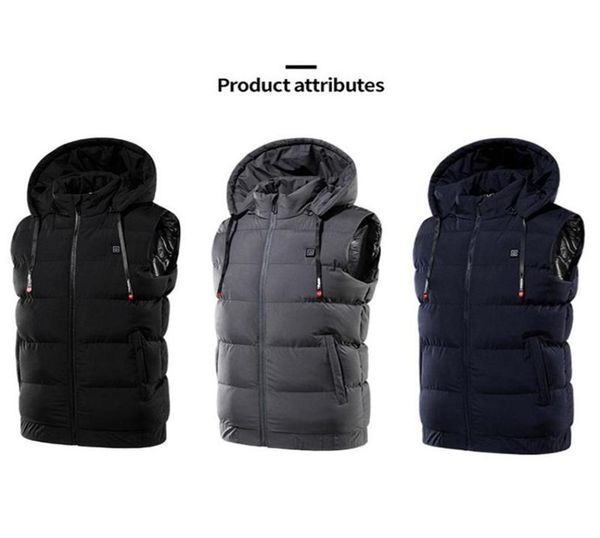 men electric heated heating hooded vest cloth jacket usb thermal warm warmer pad heated clothing warmer clothes vest232q6820178, Gray;blue
men electric heated heating hooded vest cloth jacket usb thermal warm warmer pad heated clothing warmer clothes vest232q6820178, Gray;blue