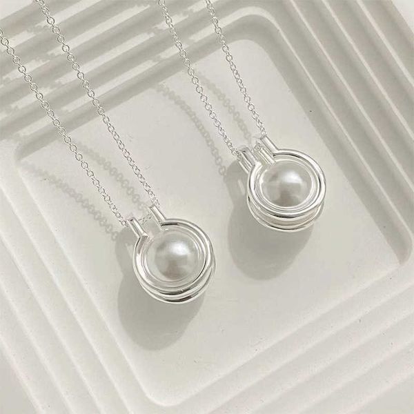 versatile tiffay s925 sterling silver women's pearl necklace fashion versatile premium, Black
versatile tiffay s925 sterling silver women's pearl necklace fashion versatile premium, Black