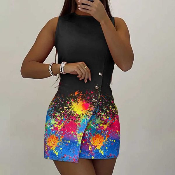 blazer dress women sleeveless elegant button front mini dress tie dye print summer business bodycon mini dress workwear outfits, Black;gray
blazer dress women sleeveless elegant button front mini dress tie dye print summer business bodycon mini dress workwear outfits, Black;gray