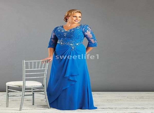 2020 plus size beaded lace royal blue mother of the bride dresses for weddings chiffon 34 sleeve v neck groom godmother dresses2722664, Black;red
2020 plus size beaded lace royal blue mother of the bride dresses for weddings chiffon 34 sleeve v neck groom godmother dresses2722664, Black;red
