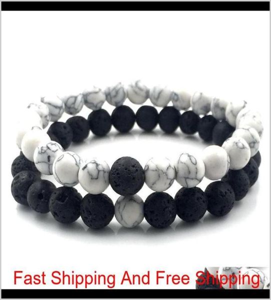 2pcsset 8mm white howlite stone and volcanic rock lava stone beads bracelets set for women men stretch jewelry gift a18038 yd75y 8962243, Black
2pcsset 8mm white howlite stone and volcanic rock lava stone beads bracelets set for women men stretch jewelry gift a18038 yd75y 8962243, Black
