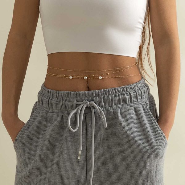 and minimalist imitation pearl chain metal waist chain mixed and stacked fashion girl beaded woven body chain belly chain aa230531, Silver
and minimalist imitation pearl chain metal waist chain mixed and stacked fashion girl beaded woven body chain belly chain aa230531, Silver