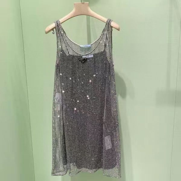 woman dress designer crystal strap dresses fashion shine frock classic tanks skirts summer casual skirt womens clothing 23ss, Black;gray
woman dress designer crystal strap dresses fashion shine frock classic tanks skirts summer casual skirt womens clothing 23ss, Black;gray