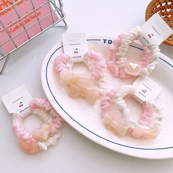 2 pcs new fashion children's cute pink love bow large intestine hair rings korean sweet girl princess ponytail hair accessories, Slivery;white
2 pcs new fashion children's cute pink love bow large intestine hair rings korean sweet girl princess ponytail hair accessories, Slivery;white