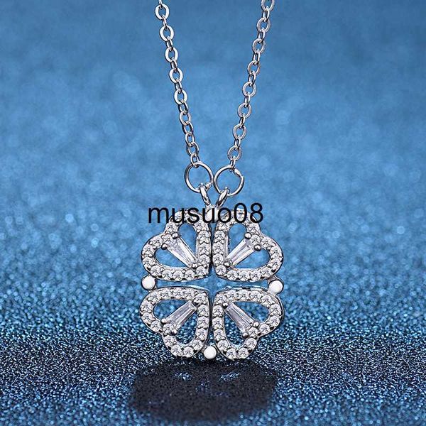 pendant necklaces classic four-heart ever-changing love necklace one multi-wear necklace creative heart-to-heart fashion clover pendant gift, Silver
pendant necklaces classic four-heart ever-changing love necklace one multi-wear necklace creative heart-to-heart fashion clover pendant gift, Silver