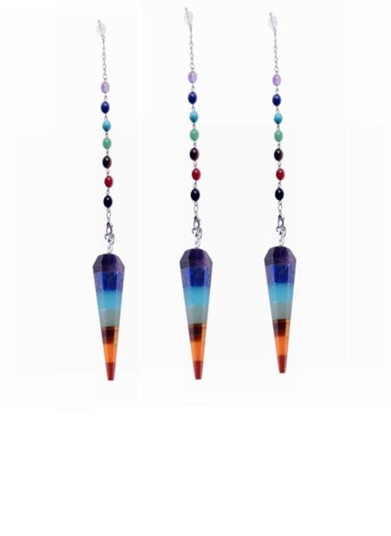 7 chakra stone yoga necklace raw quartz natural stones dowsing pendulum necklaces reiki rainbow jewelry woman039s gift6839152, Silver 
7 chakra stone yoga necklace raw quartz natural stones dowsing pendulum necklaces reiki rainbow jewelry woman039s gift6839152, Silver