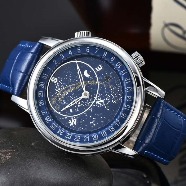 classic men's watch mechanical watch calfskin strap full of sky and stars fashion trend men's watch, Slivery;brown
classic men's watch mechanical watch calfskin strap full of sky and stars fashion trend men's watch, Slivery;brown