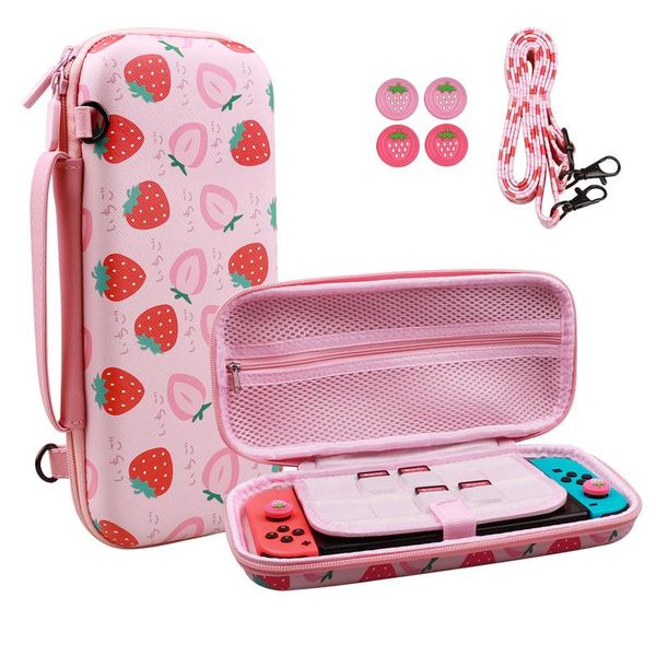 organizer strawberry portable eva storage bag for nintendo switch console case cover for nintend switch ns controller bag game accessories
organizer strawberry portable eva storage bag for nintendo switch console case cover for nintend switch ns controller bag game accessories